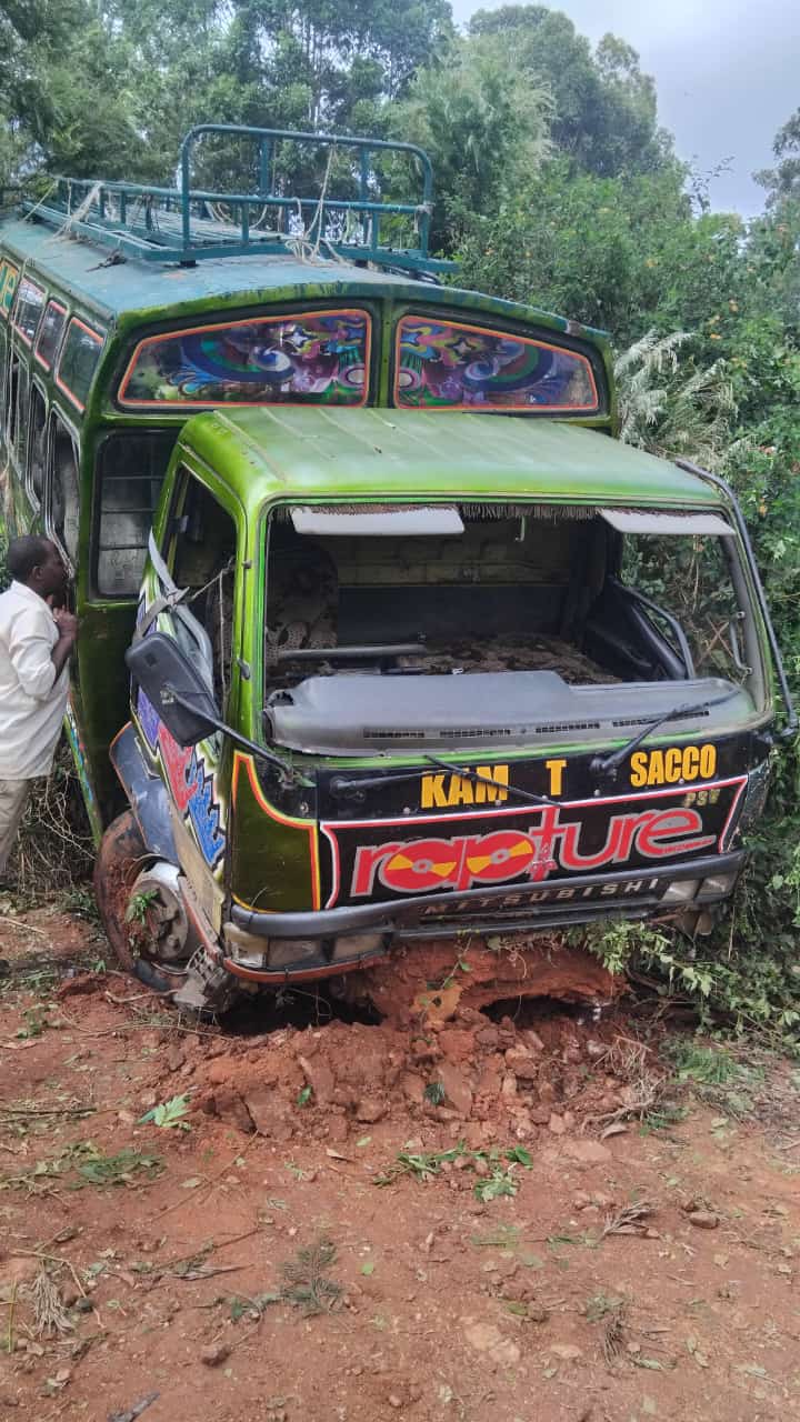 Several passengers are nursing injuries after an accident along Kathiani-Machakos Road
